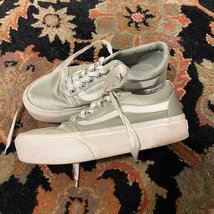 Satin Platform Vans Sneakers